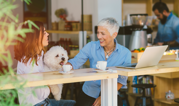 women-with-dog